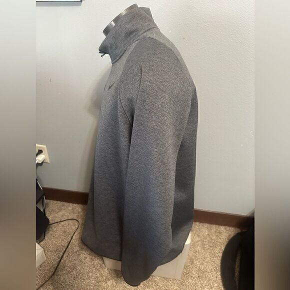 Nike DriFit Mens XLT Gray Half ZIP Pullover - Picture 3 of 7
